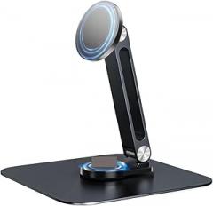 Black Magnetic Metal Stand 360° Rotatable Holder