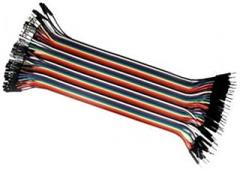 DOITOOL 40-Pin 30cm Male to Female Breadboard Jumper Wires Solderless Connector for Electronic Projects for Microcontrollers 1PCS