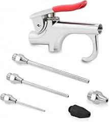 Mini 5-Piece Air Blow Gun Kit, Air Compressor Cleaning and Inflation Tool Kit, Air Cleaner for Cars, Electronics, and Ball Inflation, Multi-Function Nozzles for Dust Removal and Inflation