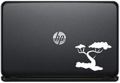 Tree Silhouette Version 1 Vinyl Decal Sticker for Computer MacBook Laptop Ipad Electronics Home Window Custom Walls Cars Trucks Motorcycle Automobile and More (White)