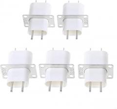 5Pcs Electronic Microwave Oven Magnetron 4 Filament Pin Sockets Converter Home