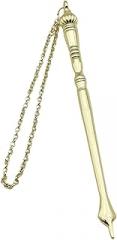 Yad Torah Pointer Bible Pointer Home Decor Zinc Alloy Bible Reading Tool Hand Pointer for Adults Jewish Bar Mitzvah Fireplace, Golden Onion Top