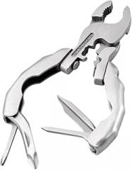 TECH 9 IN 1 Mini Compact Tool Pliers Pocket Everyday Use Compact Tool Keychain Screwdriver Outdoor Hiking Gear Small Bottle Opener