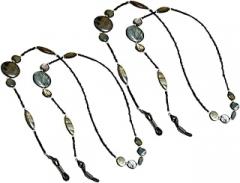 Milisten 2pcs Eyeglasses Chain Beaded Strap Anti-slip Glasses Holder Cord Eyewear Retainer for Sunglasses and Reading Glasses, Women’s Accessories for Everyday Use