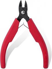 Micro Wire Cutter for Electronics, Super Slim Mini Flush Cutters with Anti-splash Function, 4 Inch Spring Loaded Side Cutters Wire Snips, Sprue Cutter for Plastic Model in Confined Areas