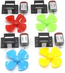 130 Electronic Starter with Propeller and Base Material Accessories Student DIY Wind Power Boat Fan Model Toy Motors