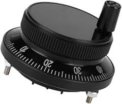 5V 60MM Hand Wheel Pulse Encoder, CNC Electronic Handwheel Pulse Encoder 6-Terminal, Pulse Encoder Mill Router Manual Control For CNC System Milling Machine