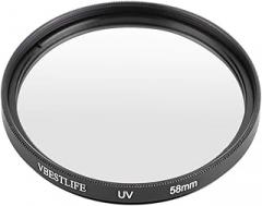 Lens Filter, Camera Protecting Filter High Transmittance Lens Protecting Filters for Photographer for DSLR Cameras(58MM)