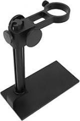 Adjustable Aluminum Alloy Stand Bracket Holder for USB Digital Electron Microscope with Clamp, Stable and Sturdy Bracket for Electronics Testing and Maintenance (Black)