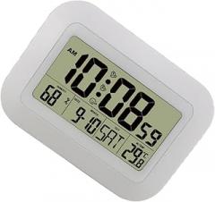 Digital Wall Clock Display Electronic Alarm Clock for Living Industrial Decor Home Alarm Temperature and Humidity Display