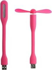 USB Cooling Fan Electronic Gadget Led Usb Ventilador Portable Flexible Gadget For Laptop Smart Phone USB Camping Gear Desk Fan And Light USB Powered LED Light And Fan