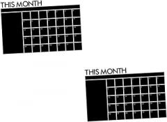 TEHAUX 2pcs Pvc Material Chalkboard Calendar Dry Erase Board Monthly Erase Calendar for Multi-function Planner Board