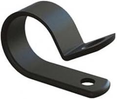 Essentra, N-4B-BK, Cable Clamp - Screw Mount Nylon .250 in Black UL94 V-2 .500 in Wd .204 in Hole (1000 Item/s)