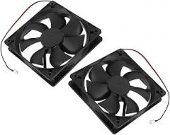 2pcs Dual Ball Bearing Cooling Fans for Computer Cases Electronic Cooling Fan with Automatic Speed Control Easy Installation for Servers and High Performance