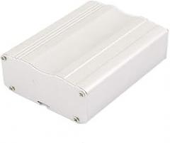 78 x 53 x 26mm Multi-Purpose Electronic Extruded Aluminum Enclosure Silver Tone(78 x 53 x 26mm Elektronisches Mehrzweckgehäuse aus extrudiertem Aluminium mit Silberton