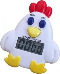 Electronic Chicken Timer for Kitchen and Home Loud But Gentle Countdown Reminder with Battery Included Mechanical Timer for Baking Cooking and Student Management