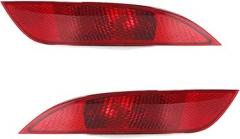 Reflector Rear Bumper Compatible with Ford for Focus Hatchback 2015 2016 2017 2018 Rear Bumper Light Warning Light Fog Light Rear Light Brake Light (Left),1 Pair