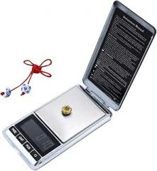 Mini Digital Jewelry Scale Capacity Portable Electronic Pocket Scale with High-Grade LED Display Compact Household Use Battery Not Included Random Style
