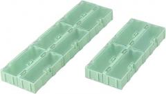 Storage Organizer Box Set 10-Pack Small Parts Containers 75X31.5x21.5mm Cases For SMD Electronic Components Screws Nuts Washers