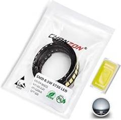 CHANZON 100 pcs 5730 (5630) White 6000K SMD LED Diode Lights Chip (5.7mm x 3.0mm DC 3V 150mA 0.5W 50-55LM) High Intensity Super Bright Lighting Bulb Lamps Electronics Components Light Emitting Diodes