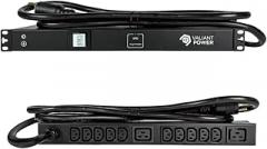 1U 12-Outlet Metered PDU – 10 C13 & 2 C19 Outlets | Digital Display | Surge Protection | 10ft L6-30P Plug | Rackmount Power Distribution Unit for Server Rack & Data Center