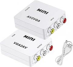 1080P Mini AV CVBS to Video Converter with 3.5mm Audlo Supports PAL NTS Video Adaptier for TV-Top Box Monltor PC New 2026 High for Reliable Electronic Component, Precision, Stable Performance