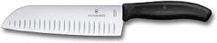 Victorinox Swiss Classic 7 Inch Santoku knife, Granton Blade, Black