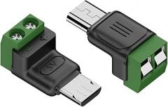 Compactly USB to 2Pin Solderless Terminals Chargers Adapter 5V3A Power for Small Electronics Toy Lamp