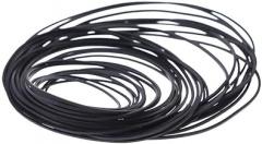 Rubber Belts 0.7mm 1mm Cassette Mixed Square Flat Cassette Recorder Strap 30Pcs Black