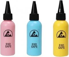 3PACK 60ML Plastic Squeeze ESD Antistatic Flux Bottle with Needle Tip – Leakproof Dispenser for Glue, Flux, Solvents, Adhesives – Soldering, Electronics Repair, DIY, Crafts (3 in 1 set)