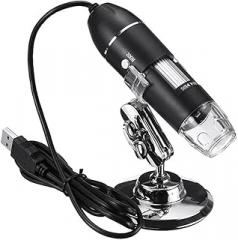 Microscopes Equipment 1600X 8 LED Adjustable Electronic Digital Microscope(500X)