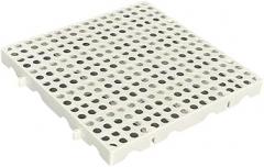 Milageto Pp Pallet Breathable Grid Cargo Waterproof Outside Stage Platform Floor Ventilation Pad for Attic Outdoor Garage Garden, 30cmx30cmx3cm