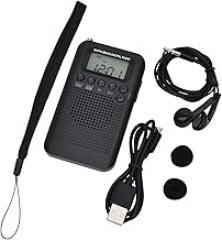 HRD-104 Pocket Raydi0 Stereo Angten Tuning Raydi0 LCD Display Raydi0 FiM AM Pocket with Driver Speaker Rechargeable New 2026 High for Reliable Electronic Component, Precision, Stable Performance