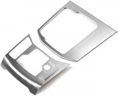 car Interior Carbon Fiber Panels LHD Car Gear Shift Electronic Handbrake Panel Cover Decor Trim, for CX-5 CX5 2017 2018 Strip Cover(Black Black)