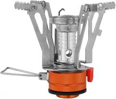 Mini Butane Stove for Camping and Travel, Portable Cooking Appliance with Electronic Outdoor Ignition, Ideal for picnicking and Adventure, Compact Design with 1-2 Hours Maximum Burning time