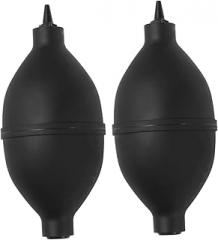 NUOBESTY 2PCS Silicone Air Blower Cleaning Pump for Computer and Camera Squeeze Bulb Dust Blower Set for Succulent Care and Electronics Cleaning Black Random Color