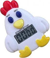 Electronic Chicken Kitchen Timer with Battery Loud But Gentle Countdown Reminder for Cooking Baking and Student Management Home Office and Shop