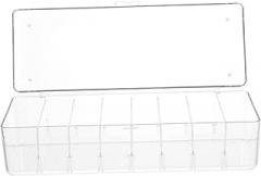1set Business Card Holder Box Cover Clear Acrylic Storage for Cards Lightweight Portable Case Capacity Design