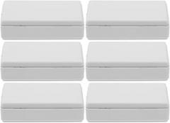 6pcs Plastic Electronic Junction Box Secret Safe Container for Jewelry Money and Medicine Portable Hidden Storage Case Compact and Lightweight Discreet Stash Organizer