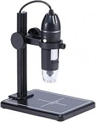 Microscopes Equipment 8 LEDs Digital Microscope for Soldering USB Electronic Microscope with Lift Stand(1600X)