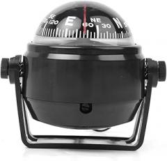 Cnfang4 LC550 Automotive Compasses Electronic Vehicle Car Compass Black ABS for Ball Navigation Marine Boat Vehicle Military 1 Pc