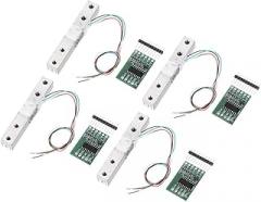 Digital Load Cell Weight Sensor 10KG for HX711 Module, Aluminum Alloy Parallel Beam Weighing Sensor for Electronic Kitchen Scale, 4 Pack