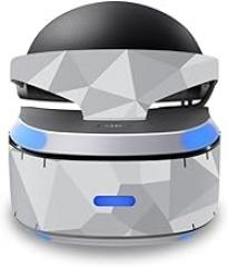 MightySkins Skin Compatible with Sony Playstation VR wrap Cover Sticker Skins Gray Polygon