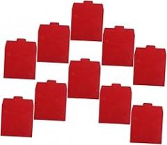 VALICLUD 10Pcs CD DVD Sleeves Paper Disc Holders for Efficient Storage and Protection Lightweight Portable Red Sleeves for CD DVD Organization and Compatibility
