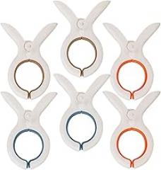 Milisten Windproof Quilt Clips 6pcs Small Laundry Clothespins Strong Grip Non-Marking Outdoor Drying Clamps for Home Quilt Hanger Clothes Fixing