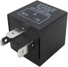 XSPANDER CF-13 CF13 JL-02 EP34 3 Pin LED Electronic Flasher Relay Fixes Car Turn Signal and Hazard Warn Hyper Blink Flash or No Flashing,CF13 JL02 (1PC)