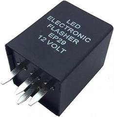 Mikinona 4-Pin LED Flasher Relay for Cars Electronic Turn Signal Flasher for LED Bulbs Compatible Most Vehicles Auto Accessories