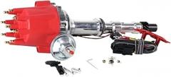 Male Electronic Distributor Motor Compatible For Cadillac 472/500 Pro Distributor 8 Cylinders 2897717B RED CAP
