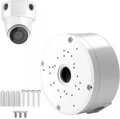 1 Pack Dome Camera Junction Box,Security Camera Bracket,CCTV IP Surveillance Cameras Holder, ABS Plastic Dome Camera Mount