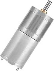 25mm DC 12V 25GA370 Metal Gear Motor, Low Speed, Large Moment of Force, for Electronic Lock, Robot, Electric Curtain, with High Gear, Stable Working (12V 60RPM)